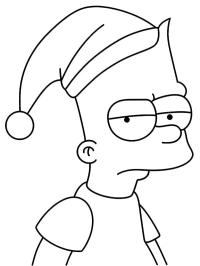 Bart Simpson ve Noel Şapkası