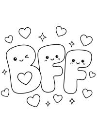 Sevimli BFF harfleri