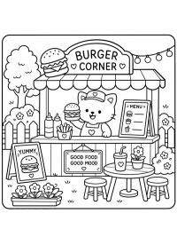 Cozy hamburger restoranı
