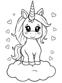 Bulut üstünde unicorn