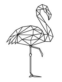 Geometrik flamingo
