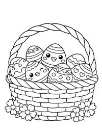 Kawaii Paskalya sepeti