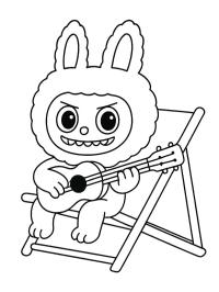 Labubu Gitar Çalıyor