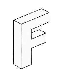 3D F harfi