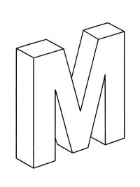 3D M harfi