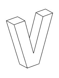 3D V harfi