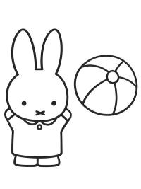 Miffy ve top