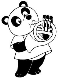 Panda Trompet Çalıyor