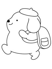 Pompompurin okula gidiyor