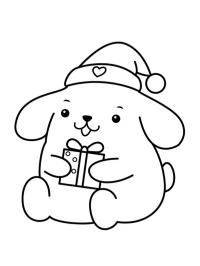 Noel baba şapkalı Pompompurin