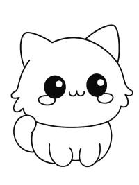 Sevimli kawaii kedi
