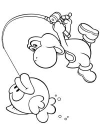 Yoshi, Cheep Cheep'i yakalıyor
