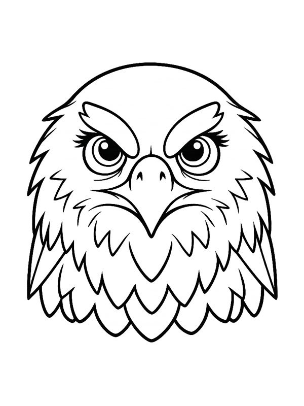 Kartal başı Boyama sayfası Kartal başı Boyama sayfası