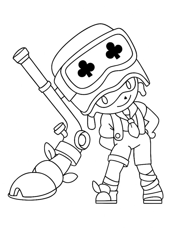 Alli Brawl Stars Boyama sayfası Alli Brawl Stars Boyama sayfası