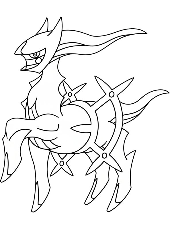 Arceus (Pokemon) Boyama sayfası Arceus (Pokemon) Boyama sayfası