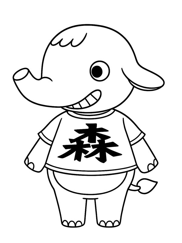 Axel (Animal crossing) Boyama sayfası Axel (Animal crossing) Boyama sayfası