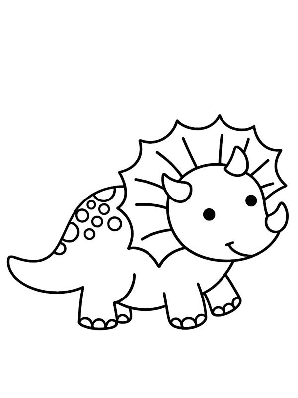 Bebek dinozor Boyama sayfası Bebek dinozor Boyama sayfası