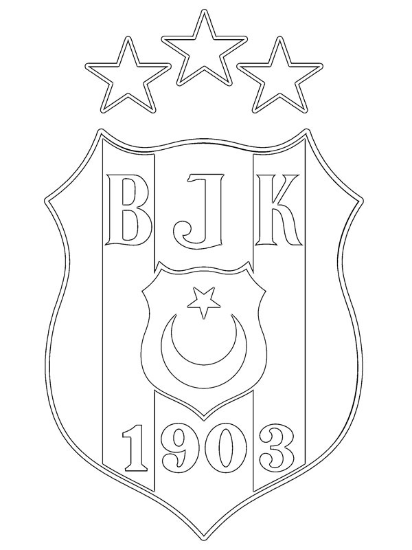 Beşiktaş JK Boyama sayfası Beşiktaş JK Boyama sayfası