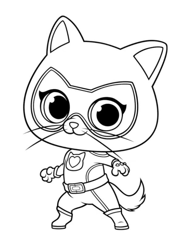 Bitsy (Süper Kediler) Boyama sayfası Bitsy (Süper Kediler) Boyama sayfası