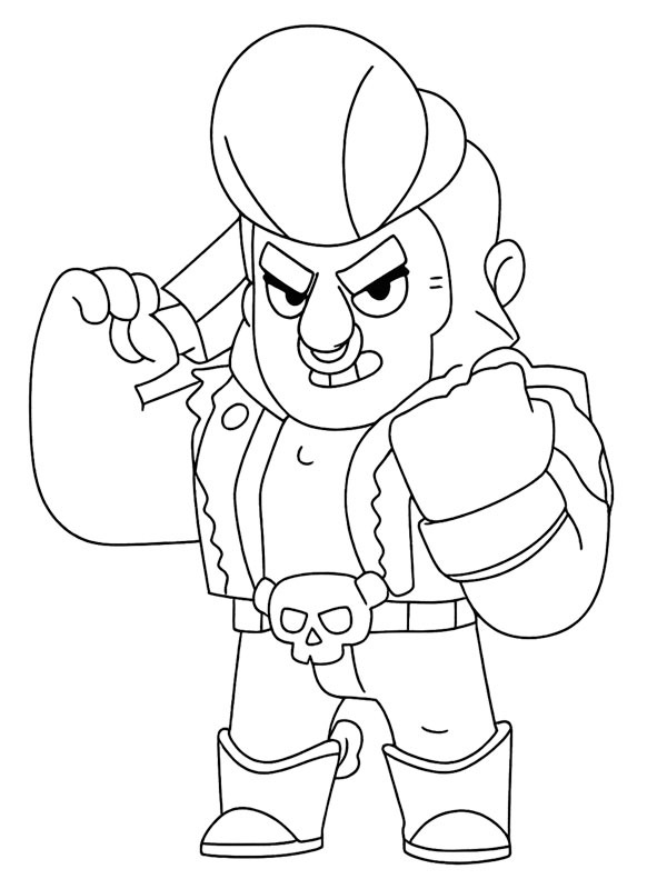 Bull Brawl Stars Boyama sayfası Bull Brawl Stars Boyama sayfası