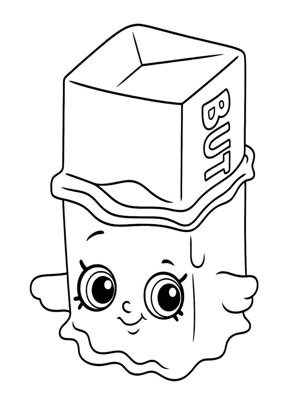 Buttercup Shopkins Boyama sayfası Buttercup Shopkins Boyama sayfası