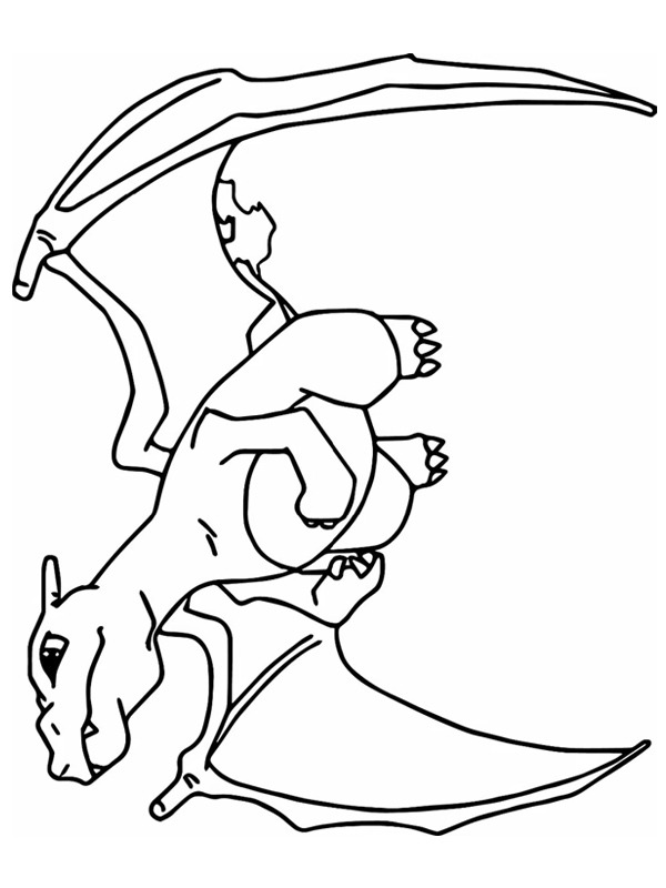 Charizard (Pokémon) Boyama sayfası Charizard (Pokémon) Boyama sayfası