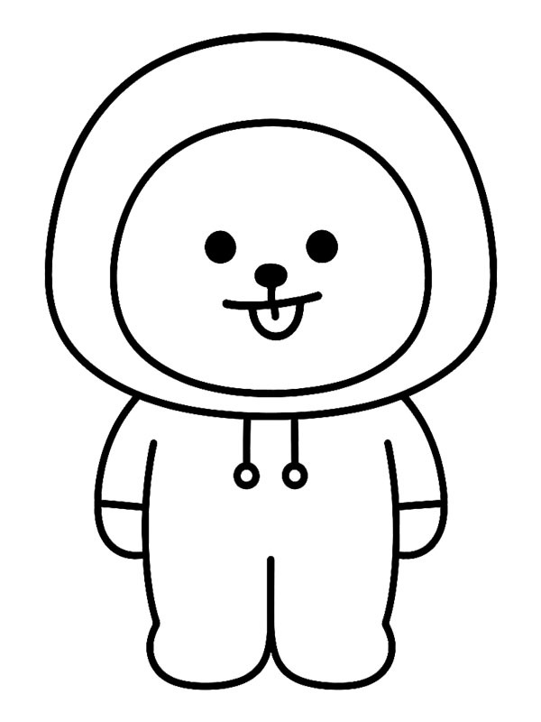 Chimmy (BT21) Boyama sayfası Chimmy (BT21) Boyama sayfası