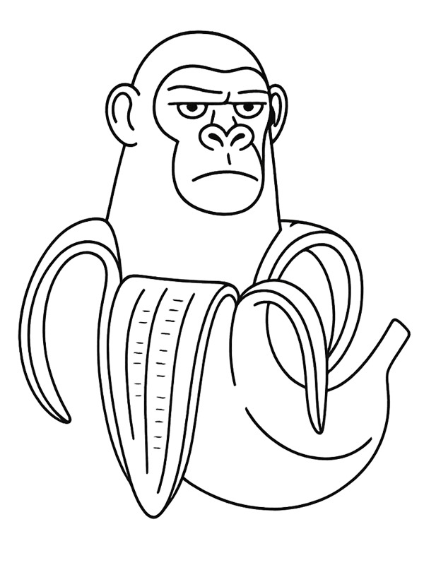 Chimpanzini Bananini Boyama sayfası Chimpanzini Bananini Boyama sayfası