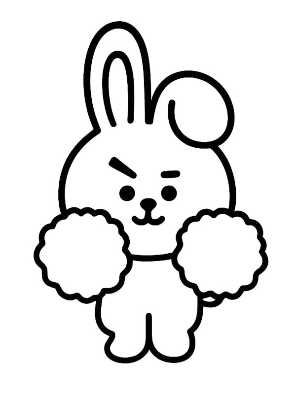Cooky (BT21) Boyama sayfası Cooky (BT21) Boyama sayfası