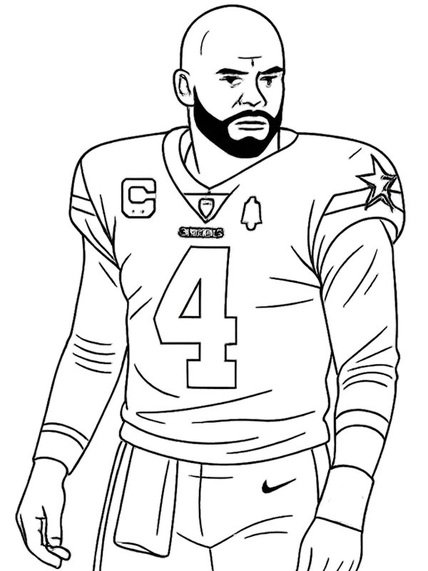 Dak Prescott Boyama sayfası Dak Prescott Boyama sayfası