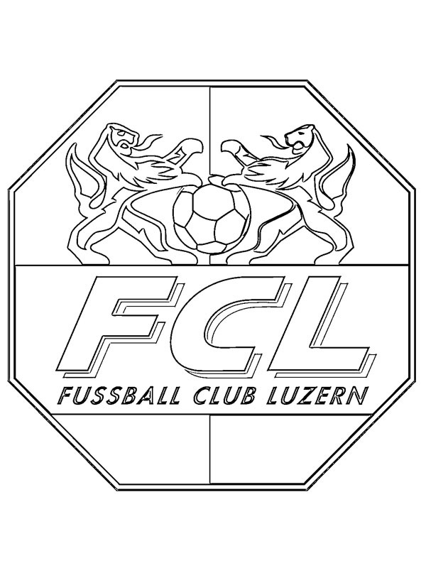 Luzern Futbol Kulübü Boyama sayfası Luzern Futbol Kulübü Boyama sayfası