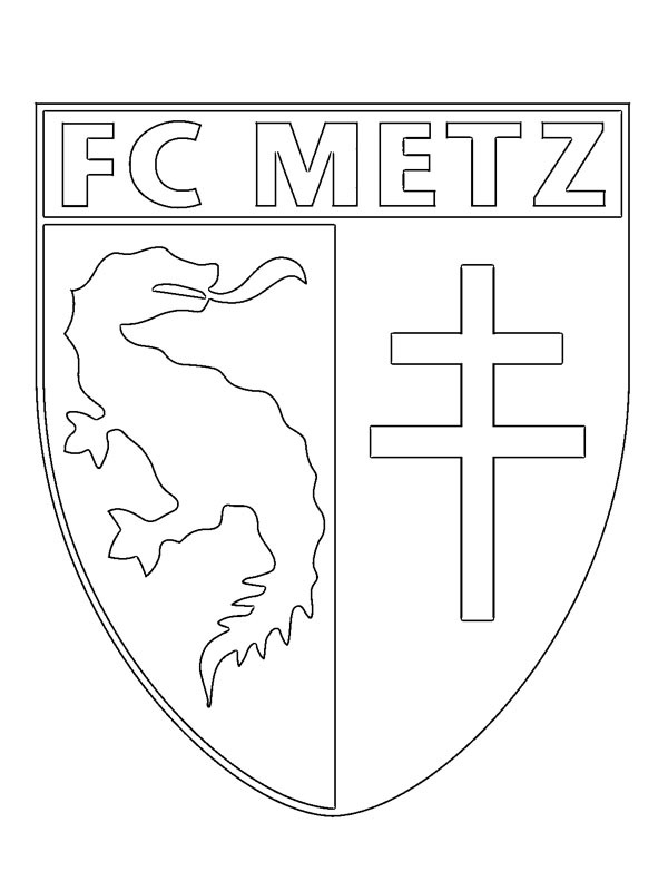 Metz Futbol Kulübü Boyama sayfası Metz Futbol Kulübü Boyama sayfası