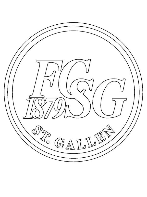 St. Gallen Futbol Kulübü Boyama sayfası St. Gallen Futbol Kulübü Boyama sayfası