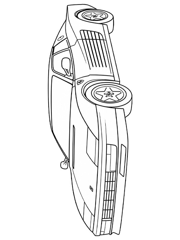 Ferrari Testarossa Boyama sayfası Ferrari Testarossa Boyama sayfası