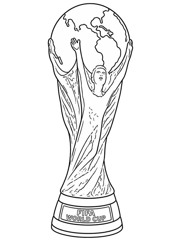 FIFA Dünya Kupası Kupası 2026 Boyama sayfası FIFA Dünya Kupası Kupası 2026 Boyama sayfası