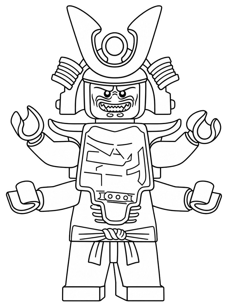 Garmadon (Ninjago) Boyama sayfası Garmadon (Ninjago) Boyama sayfası