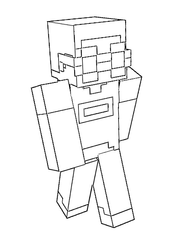 GeorgeNotFound (Minecraft) Boyama sayfası GeorgeNotFound (Minecraft) Boyama sayfası