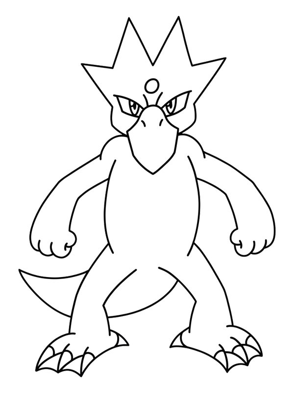 Golduck (Pok&eacute;mon) Boyama sayfası