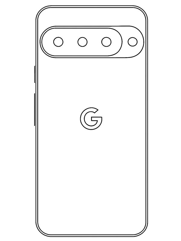 Google Pixel 10 Boyama sayfası Google Pixel 10 Boyama sayfası