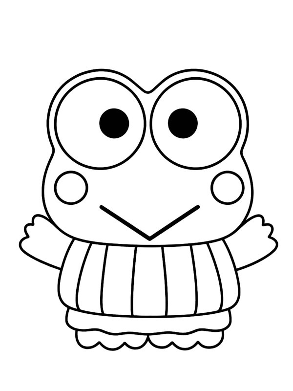 Keroppi Boyama sayfası Keroppi Boyama sayfası