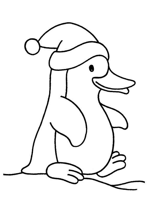 Noel pengueni Boyama sayfası Noel pengueni Boyama sayfası
