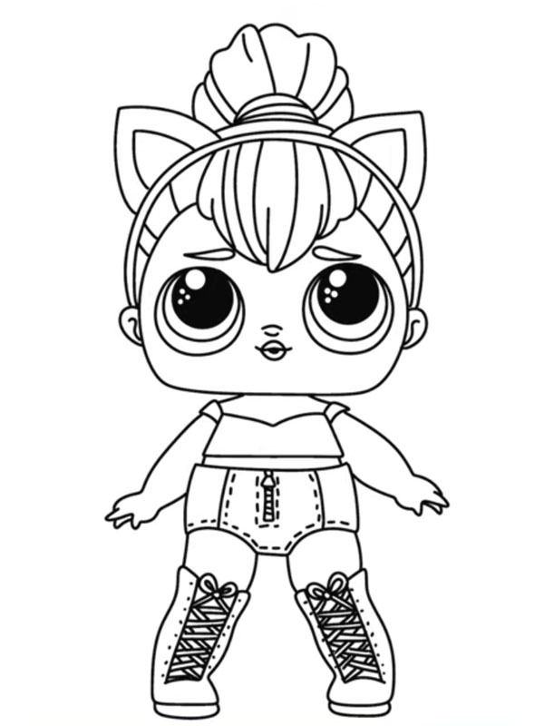 Kitty Queen L.O.L Surprise Boyama sayfası Kitty Queen L.O.L Surprise Boyama sayfası