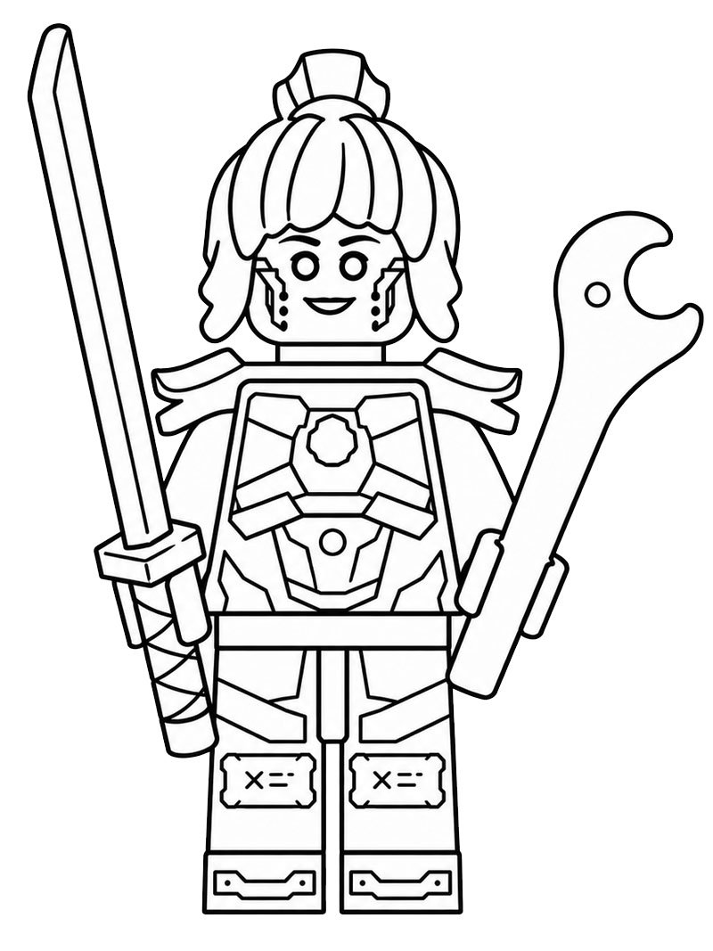 LEGO Ninjago P.I.X.A.L. Boyama sayfası LEGO Ninjago P.I.X.A.L. Boyama sayfası