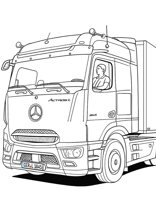 Mercedes-Benz Actros L Boyama sayfası Mercedes-Benz Actros L Boyama sayfası