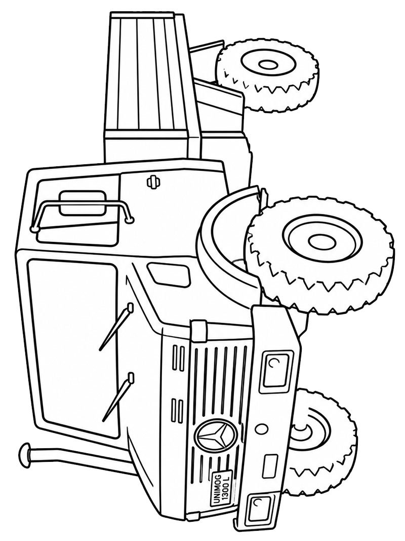Mercedes Unimog 1300 L Boyama sayfası Mercedes Unimog 1300 L Boyama sayfası