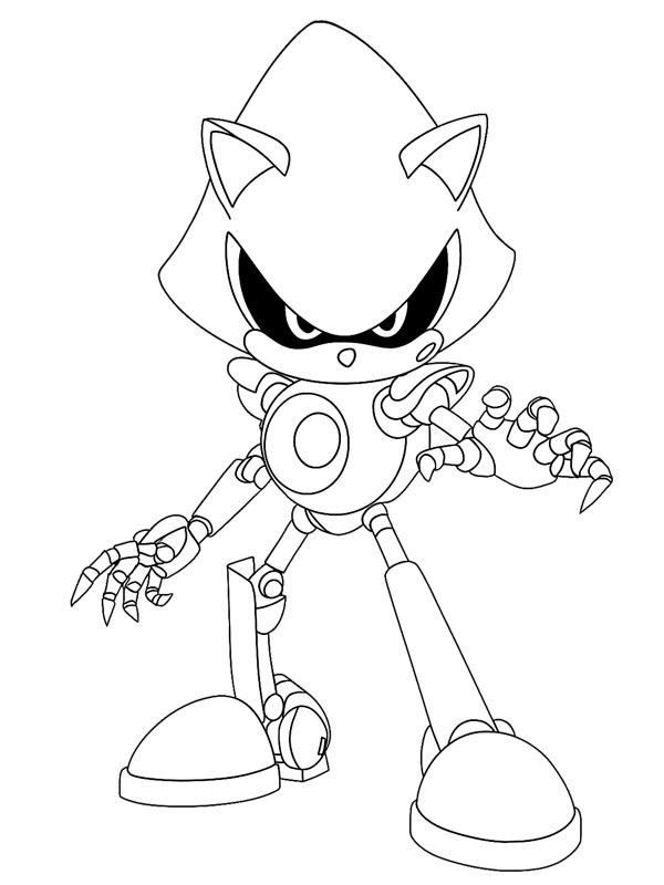 Metal Sonic Boyama sayfası Metal Sonic Boyama sayfası