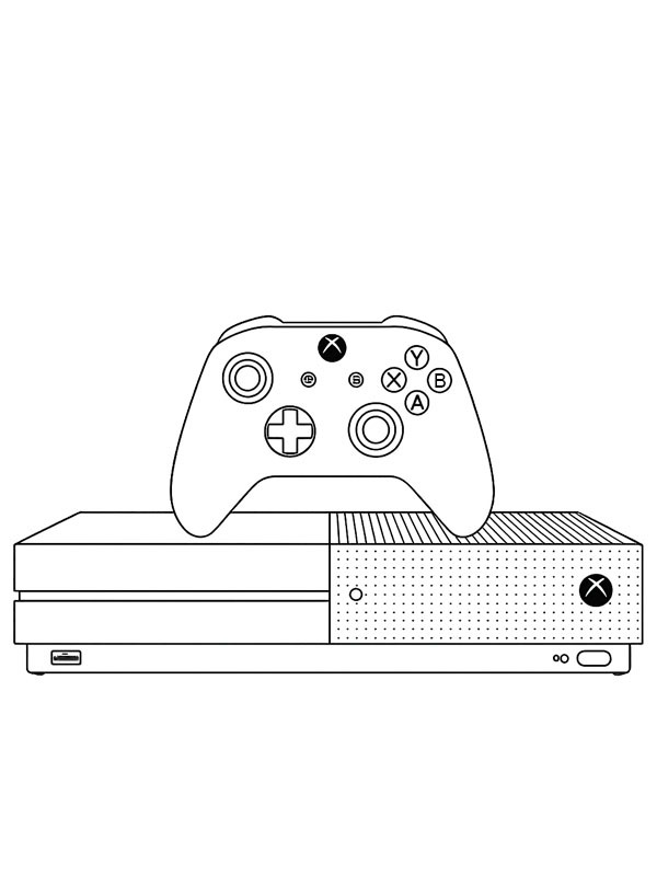 Microsoft Xbox One S Boyama sayfası Microsoft Xbox One S Boyama sayfası