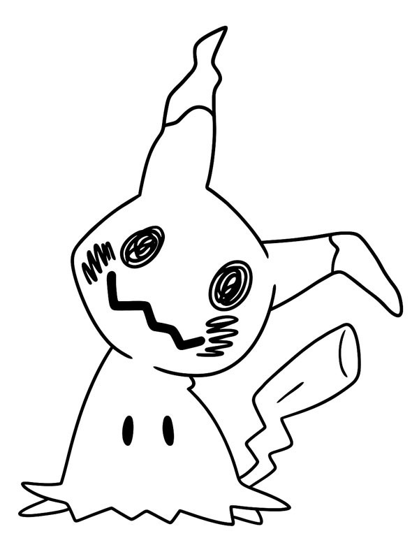 Mimikyu (Pokémon) Boyama sayfası Mimikyu (Pokémon) Boyama sayfası