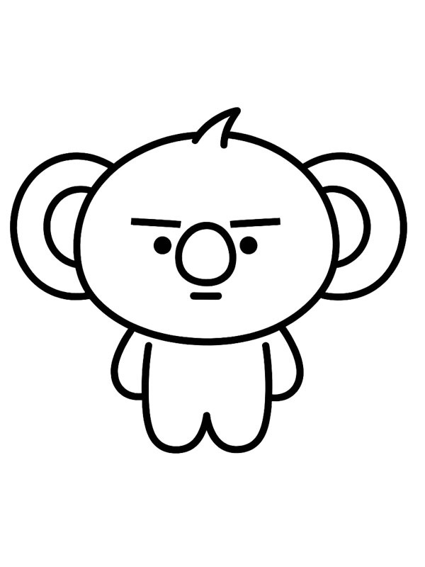 Moya (BT21) Boyama sayfası Moya (BT21) Boyama sayfası