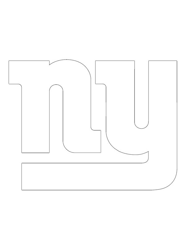 New York Giants Boyama sayfası New York Giants Boyama sayfası